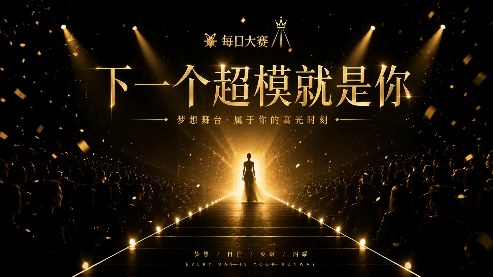 每日大赛时尚赛事舞台品牌横幅